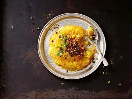 Orientalischer Reis mit Berberitzen